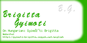 brigitta gyimoti business card